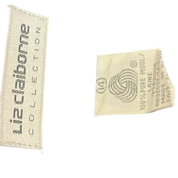 Liz Claiborne Pleated Midi Modest Vintage Gray Wool Skirt Pockets Old Money 14 - Picture 15 of 15